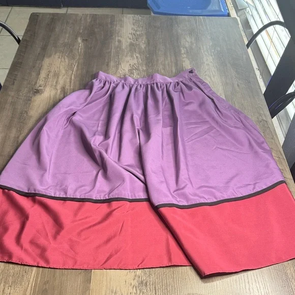 Vintage Purple and Burgundy Silk Skirt and Top Set 70’s Style - Picture 7 of 8